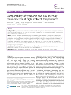 Comparability of tympanic and oral mercury