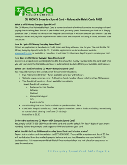 CU MONEY Everyday Spend Card