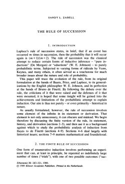 The rule of succession