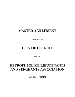 CITY OF DETROIT - Check The Police