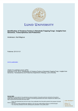 Identification of Virulence Factors in Nematode