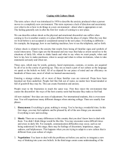 Coping with Culture Shock - Berklee College of Music