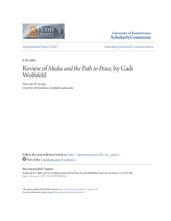 Review of Media and the Path to Peace