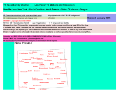 Updated January 2015 New Mexico - New York