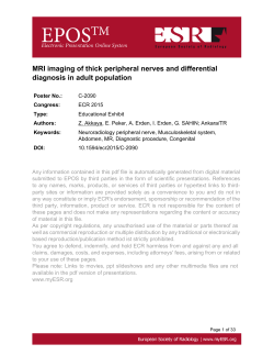 MRI imaging of thick peripheral nerves and differential diagnosis in