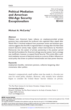 Political Mediation and American Old