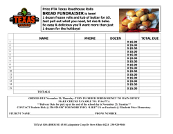 Texas Roadhouse Roll Order