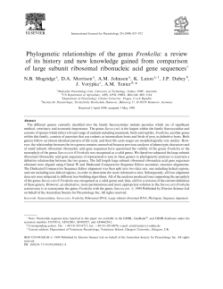 Phylogenetic relationships of the genus Frenkelia: a review of its