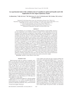 An experimental study of the oxidation state of vanadium in spinel