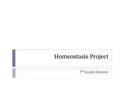 Homeostasis Project