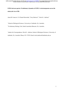 LINES between species: Evolutionary dynamics of LINE-1