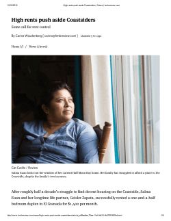 High rent   pu  h a  ide Coa  t  ider