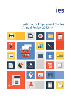 Institute for Employment Studies Annual Review 2013&ndash;14