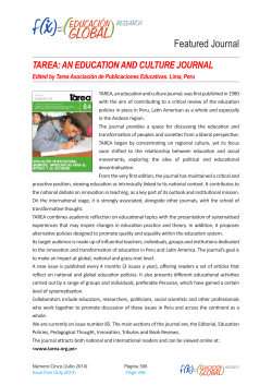 Featured Journal - Educacion Global Research