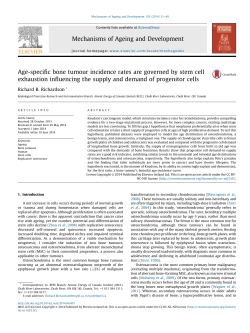 Age-specific bone tumour incidence rates are