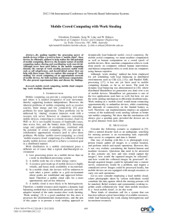 Mobile Crowd Computing with Work Stealing