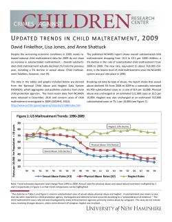 Updated Trends in Child Maltreatment 2009 1_5_11