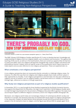 1. Non-Religious Perspectives