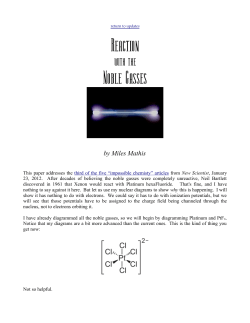 Reaction Noble Gasses