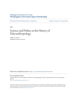 Science and Politics in the History of Paleoanthropology