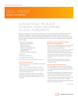 deal proof - Thomson Reuters