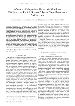 Influence of Magnesium Hydroxide/Aluminum Tri