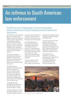 An isthmus to South American law enforcement