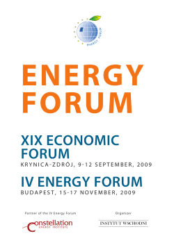 Energy Forum Folder 2009