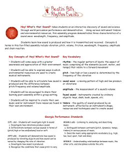 Hey Whats that Sound Beatin Path Rhythm Events Study Guide Fall