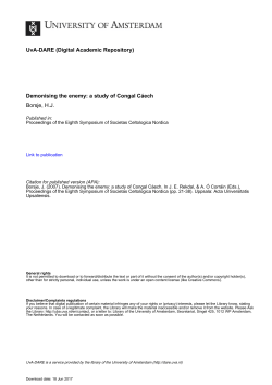 Demonising the enemy: a study of Congal Cáech