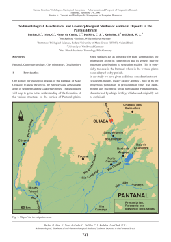 737 Sedimentological, Geochemical and Geomorphological Studies