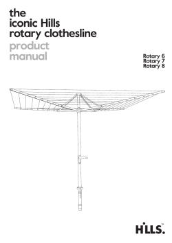 the iconic Hills rotary clothesline product manual