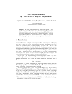 Deciding Definability by Deterministic Regular Expressions