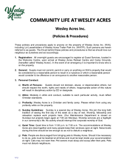 Community Life at Wesley Acres