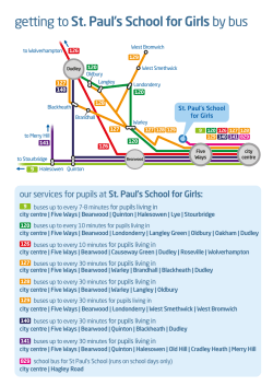 getting to St.Pauls school for girls
