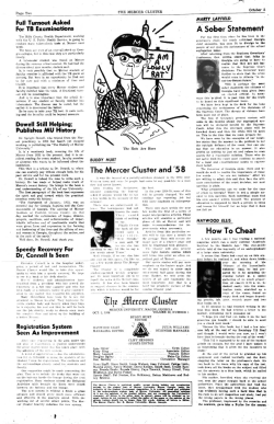 QIIT&pound; 2JNtrcer <tlluster - Mercer University Library