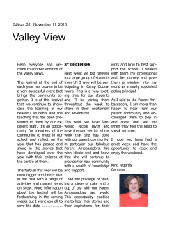 Edition 32 - November 11 2016 - Broadmeadows Valley Primary