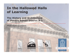 Poudre School District Historical Context