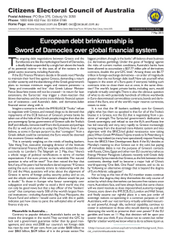 European debt brinkmanship is Sword of Damocles over global