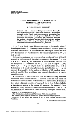local and global factorizations of matrix-valued functions