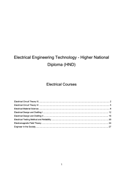 Electrical Courses - Unesco