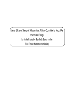 Energy Efficiency Standards Subcommittee, Advisory Committee for