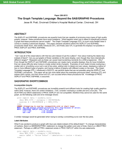 285-2012: The Graph Template Language: Beyond