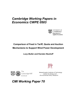 Comparison of Feed-in Tariff, Quota and Auction Mechanisms to