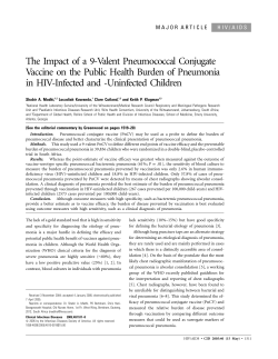 The Impact of a 9-Valent Pneumococcal Conjugate Vaccine on the