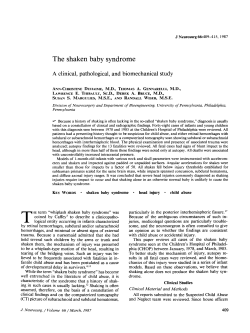 The shaken baby syndrome - Penn Engineering