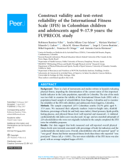 Construct validity and test&ndash;retest reliability of the