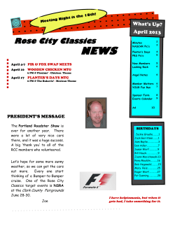 Apr 2013 - Rose City Classics