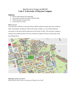 Campus tree ID - University of Dayton