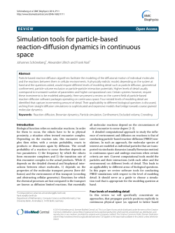 Simulation tools for particle-based reaction